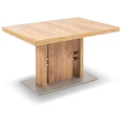 Komfort & Wohnen Esstisch mit Auszug Spider 130/180 x 75 cm Holzoptik Braun Eiche
