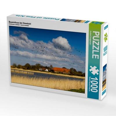 CALVENDO Puzzle Bauernhaus bei Greetsiel | 1000 Teile Lege-Größe 64x48cm Foto-Puzzle für glückliche Stunden