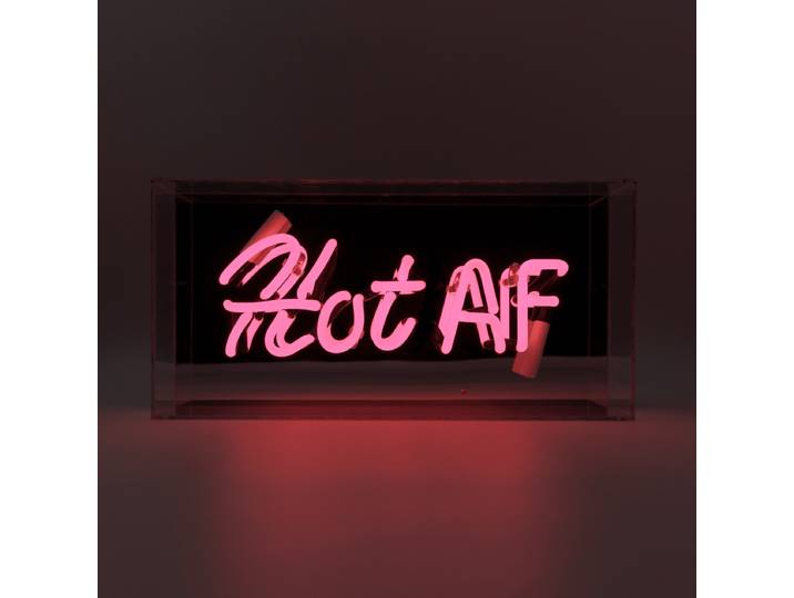 Acryl-Box Neon - Hot AF rosa