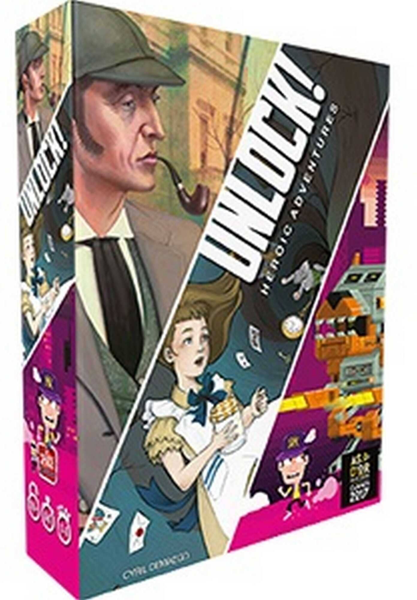 Unlock - Heroic Adventures - Cooperative Board Game for 1-6 Players, Ages 10+, by Space Cowboys