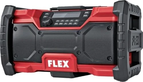 Flex Digitale Bauradio mit DAB+, Bluetooth, Bas-Boost und Batterieanzeige (DAB+, FM, Bluetooth) (532276)