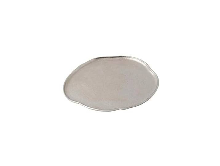 LAPADULA Dekoratives Tablett Lake Mattsilber Leichtes Luxus-Aluminiumtablett Wohnzimmer-Ablagetablett Hotel-Restaurant-Service-Mahlzeitentablett Couchtisch Tablett