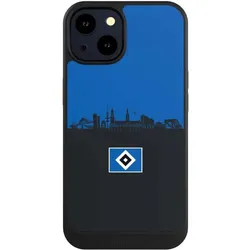 Nivocase Hülle für Apple iPhone 14 Handyhülle NIVOcore Case Schwarz HSV Hamburg Skyline (Apple iPhone 14), Smartphone Hülle, Schwarz