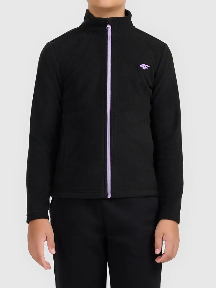 4F Fleecejacke in Schwarz - 158
