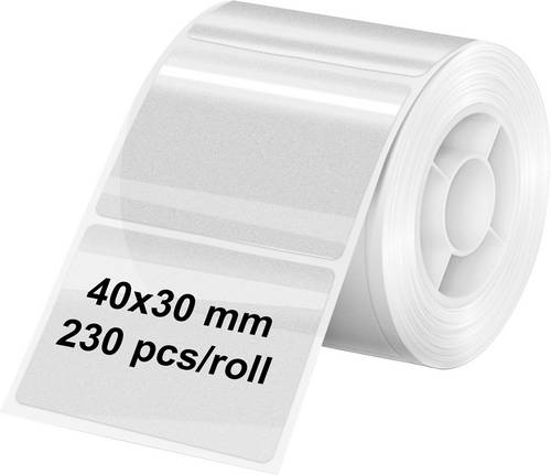 Olympia Etiketten (Rolle) 40 x 30 mm Thermodirekt Papier Transparent 1 St. 6322 Universal-Etiketten