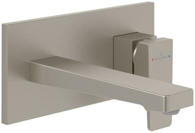 V&B; Set de montage prêt Architectura Square EHM-WT, avec Pus-Op-Abl, inox brossé noir ; Villeroy & Boch (TVW12500300064)