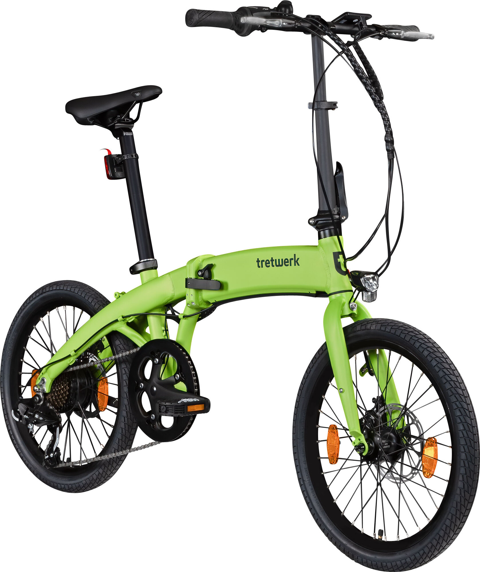 Tretwerk Akimbo Plus E Bike 20 Zoll Klapprad Elektrofahrrad 360Wh 155 - 190 cm hellgrün