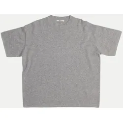 Oversized T-Shirt Wolle Kaschmir Grau XS/S
