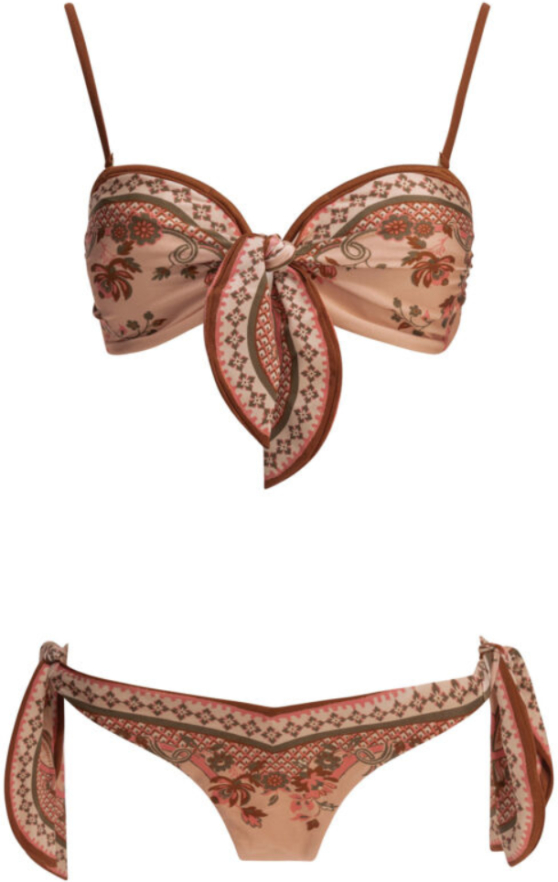 Zimmermann bikini femme rose Rose 2