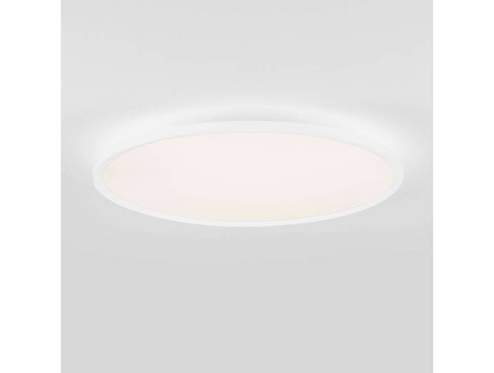 Plafonnier Aoton Ø 60cm Blanc/Blanc Matériau : Métal, Matière plastique Surface en métal : Laqué Type de matière synthétique : Verre acrylique