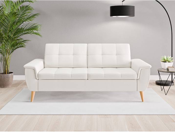 Einzelsofa Rio - Beige/Braun (Cremeweiß) - Softwolle