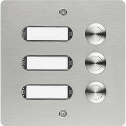 Grothe 55503 Klingeltaster mit Namensschild Edelstahl V2A