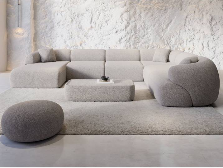 Sofa Dreams Wohnlandschaft Wohnlandschaft Monteluna XXL U-Form in Stoff, Wohnlandschaft, U-Form, Moderne Wohnlandschaft in U-Form, 2 Zierkissen inklusive