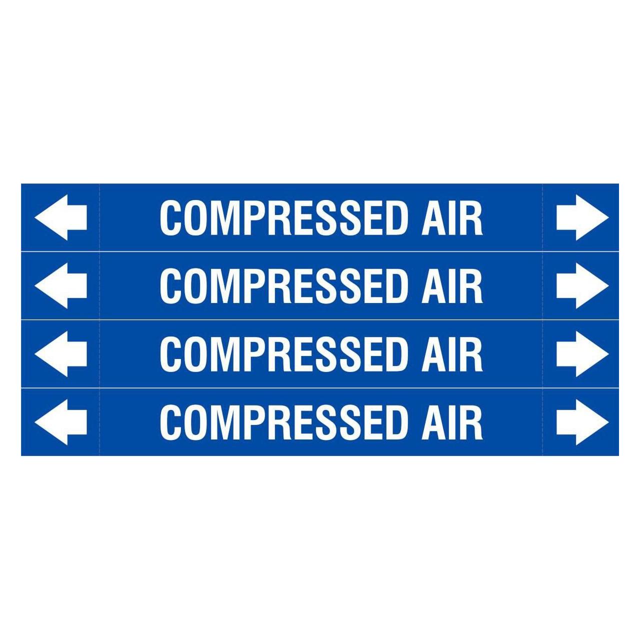 Brady ASME - Rohrmarkierer - Compressed Air (ASMEPM-26X230MM-COMPRESSED AIR)