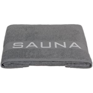 Delindo Saunatuch Lifestyle Dulares, 80 x 200 cm, grau, 100% Baumwolle 500 g/m²