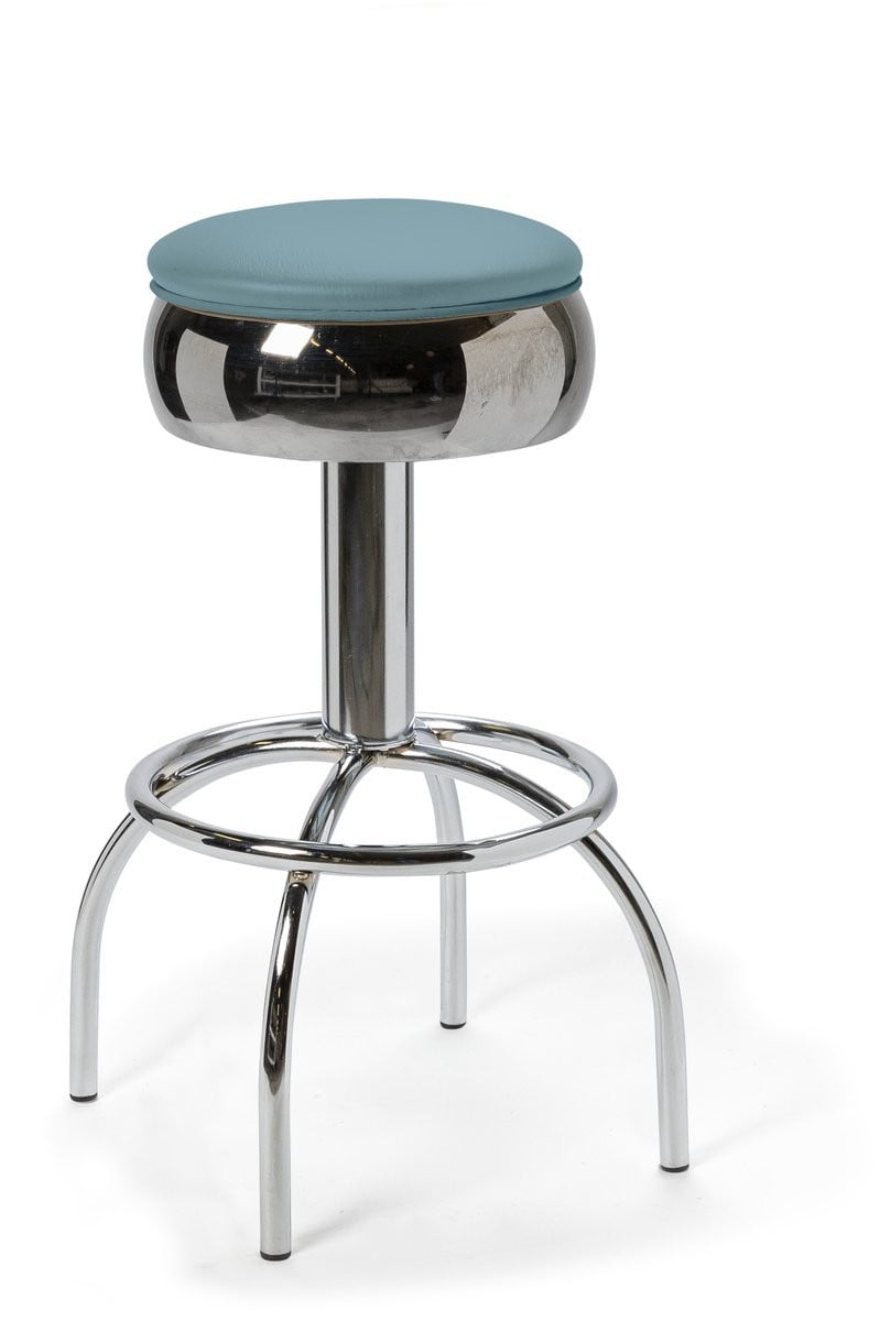 Comet Barstool 77 MP Stacks Chrome met imitatieleer