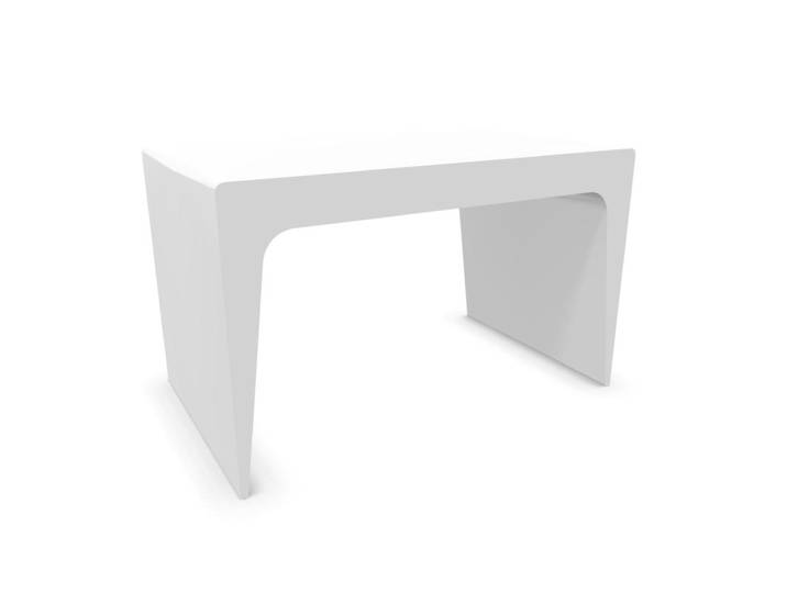 KRISTALIA table basse CU 65 cm (Blanc - polyuréthane)
