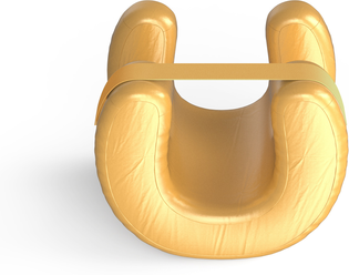 The Handy Homestead Premium Ergonomic Cervical Pillow For Neck & Shoulder Pain Relief gold