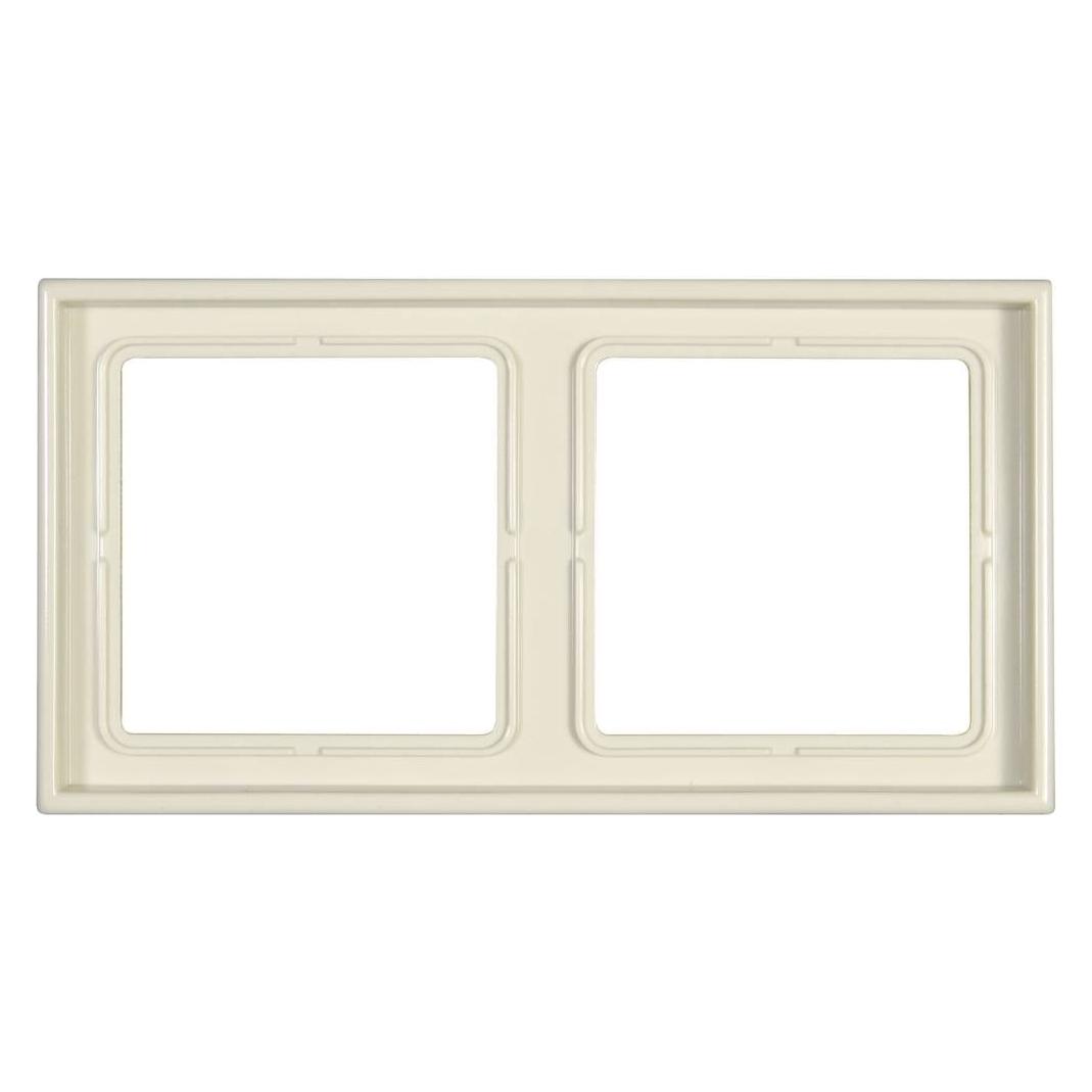 JUNG 2fach Rahmen LS 990 Creme-Weiss LS982W (LS982W)