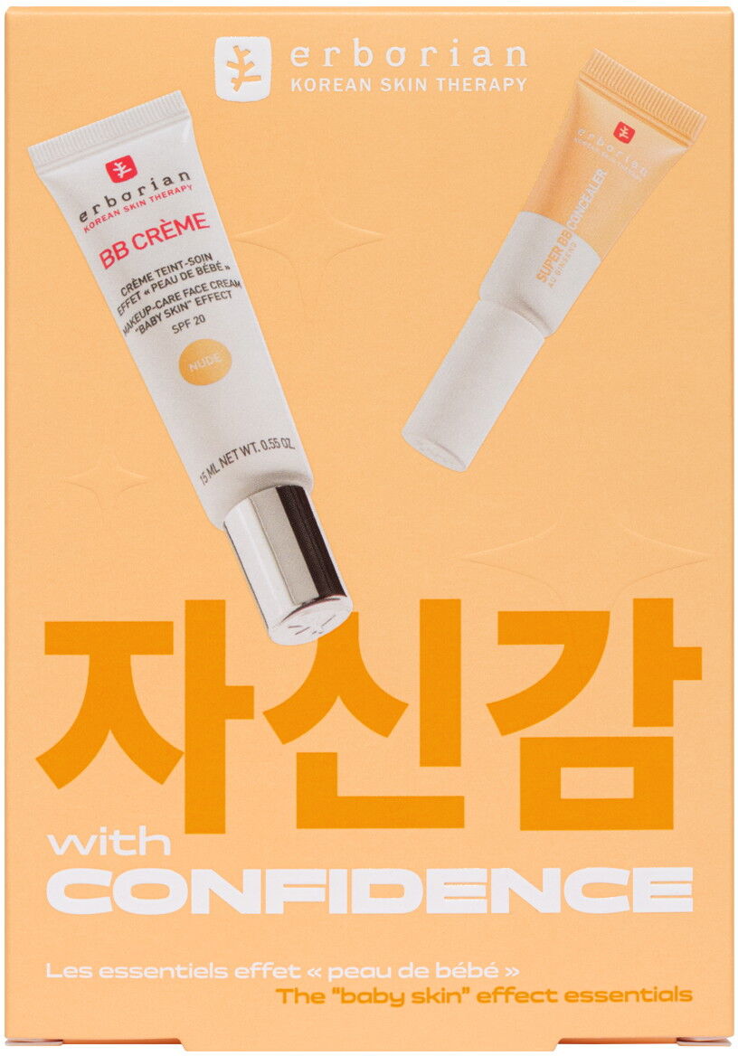 18ml Erborian With Confidence The "Baby Skin" Effect Essentials NUDE (BB Cream 15ml + BB Concealer 3ml)