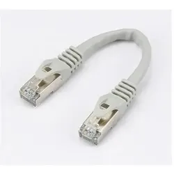 Helden C ble RJ45 Male/Male droit CAT7 S/FTP - Longueur 0.15M - Gris - en sachet (S/FTP, CAT7, 0.15 m), Netzwerkkabel