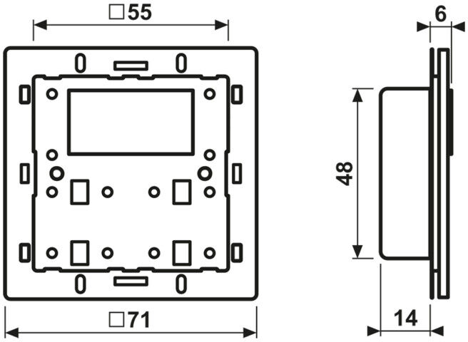 JUNG Module de contrôle KNX LS 429 D 1 pièce (LS429D1ST)