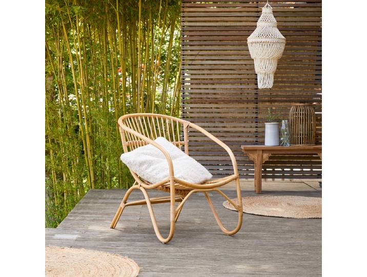 Gartensessel aus Rattan Vintage Rattan - Natur - Rattan