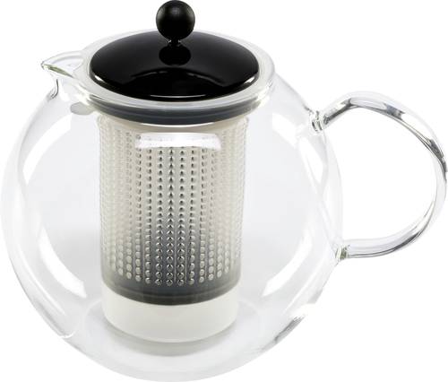 Bodum ASSAM F/PLST 1.5 Liter Teebereiter Transparent, Schwarz