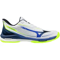 Mizuno, Herren, Tennisschuhe, Wave Exceed Tour 7 AC (45), Gelb, Blau, Weiss