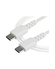 StarTech.com Cable White USB C 2m 6ft C Durable 2.0 Type C Cord Data & Charging Male to RUSB2CC2MW (RUSB2CC2MW)