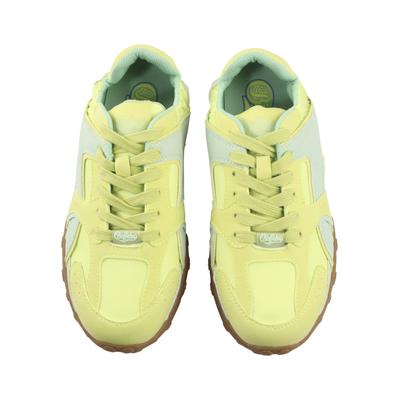 Trainingsschuh BUFFALO "Buffalo AZURA", Damen, Gr. 36, gelb (grün, blau), Polyester, Schuhe