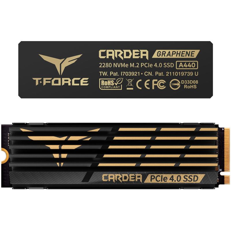 2TB TeamGroup CARDEA A440 (schwarz/gold, PCIe 4.0 x4, NVMe 1.4, M.2 2280)