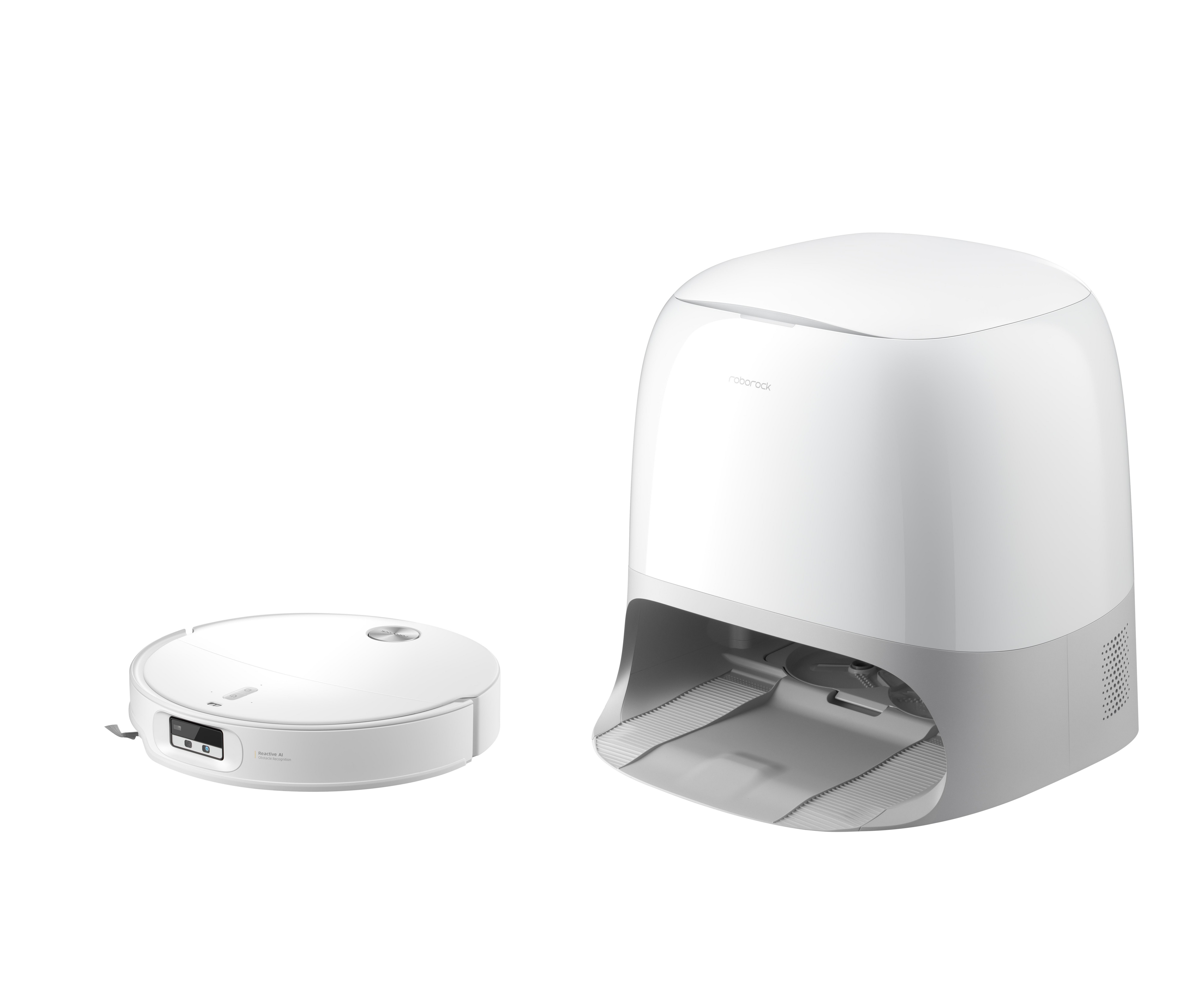Roborock Qrevo Curv 2 proX Saug-/Wischroboter mit FlexiArm Wischsystem Absaugstation weiß