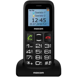 Maxcom MM 426SE Telefon (1.77", 0.30 Mpx), Tastenhandy, Schwarz