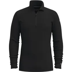 Smartwool, Herren, Funktionsshirt, Men's Classic Thermal Merino Base Layer 1/4 Zip Boxed (L), Schwarz