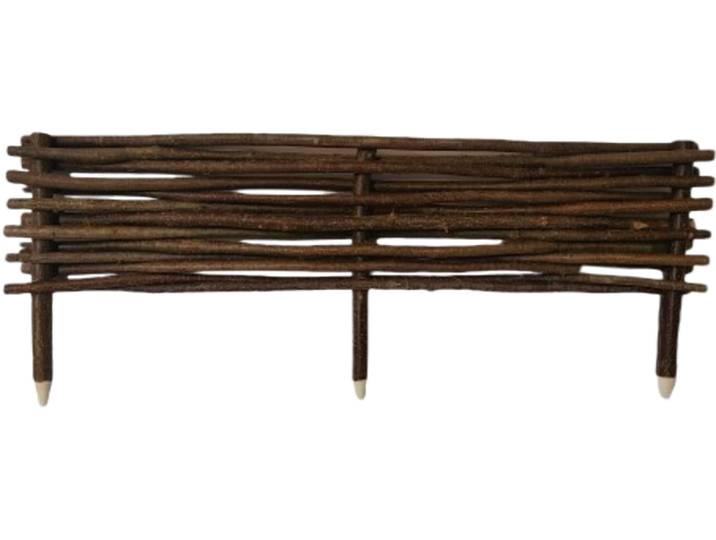 Beeteinfassung Haselnuss 100 x 20/35 Natur
