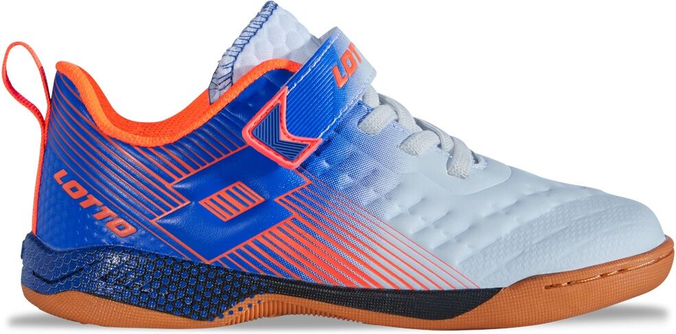 Hallenschuh LOTTO, Jungen, Gr. 26, blau (weiß, blau), Synthetik, mehrfarbig, Schuhe Hallenschuh, - ideal für Indoor Sport wie Handball