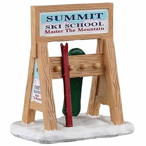 Lemax Ski Rack Sign voor winterdecoratie