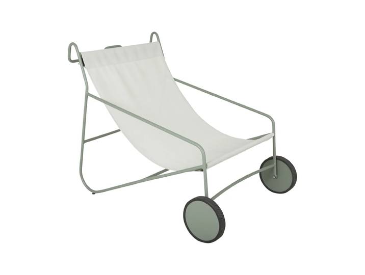 Brafab Poul Chair Lounge-Sessel Dusty green-vit