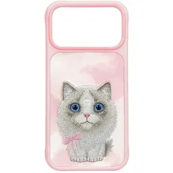 Nimmy Case Big Eyed Ragdoll for iPhone 18 Pro / 17 Pro pink (Apple iPhone 17 Pro, Apple iPhone 18 Pro), Smartphone Hülle, Pink