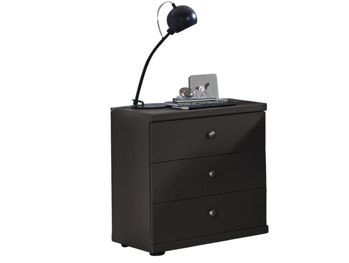 Nachtkommode MARLOW grau/ braun