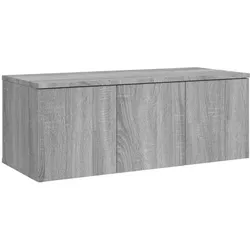 vidaXL TV-Schrank Grau Sonoma 80x34x30 cm Holzwerkstoff