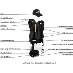 Normani SWAT/POLICE/SECURITY Kostüm Karneval (XL)