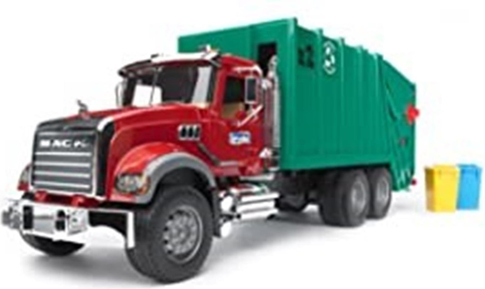Bruder MACK vuilniswagen rubinrood-groen