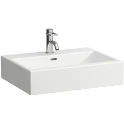LAUFEN Aufsatzwaschtisch Living City 600x460, weiß, Unterseite geschliffen, 81743.4, 8174340001081 H8174340001081