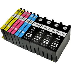 D&C 10er Set Kompatible Tintenpatronen für Epson WorkForce Pro WF-4720 Series - Ersatz für T3596/35XL