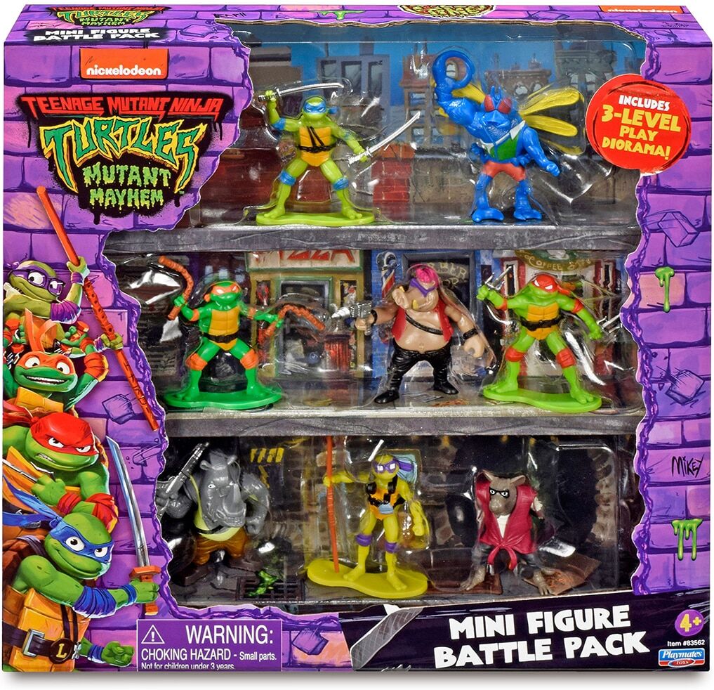 Famosa Pack 8 Figuras 7 cm Tortugas Ninja .