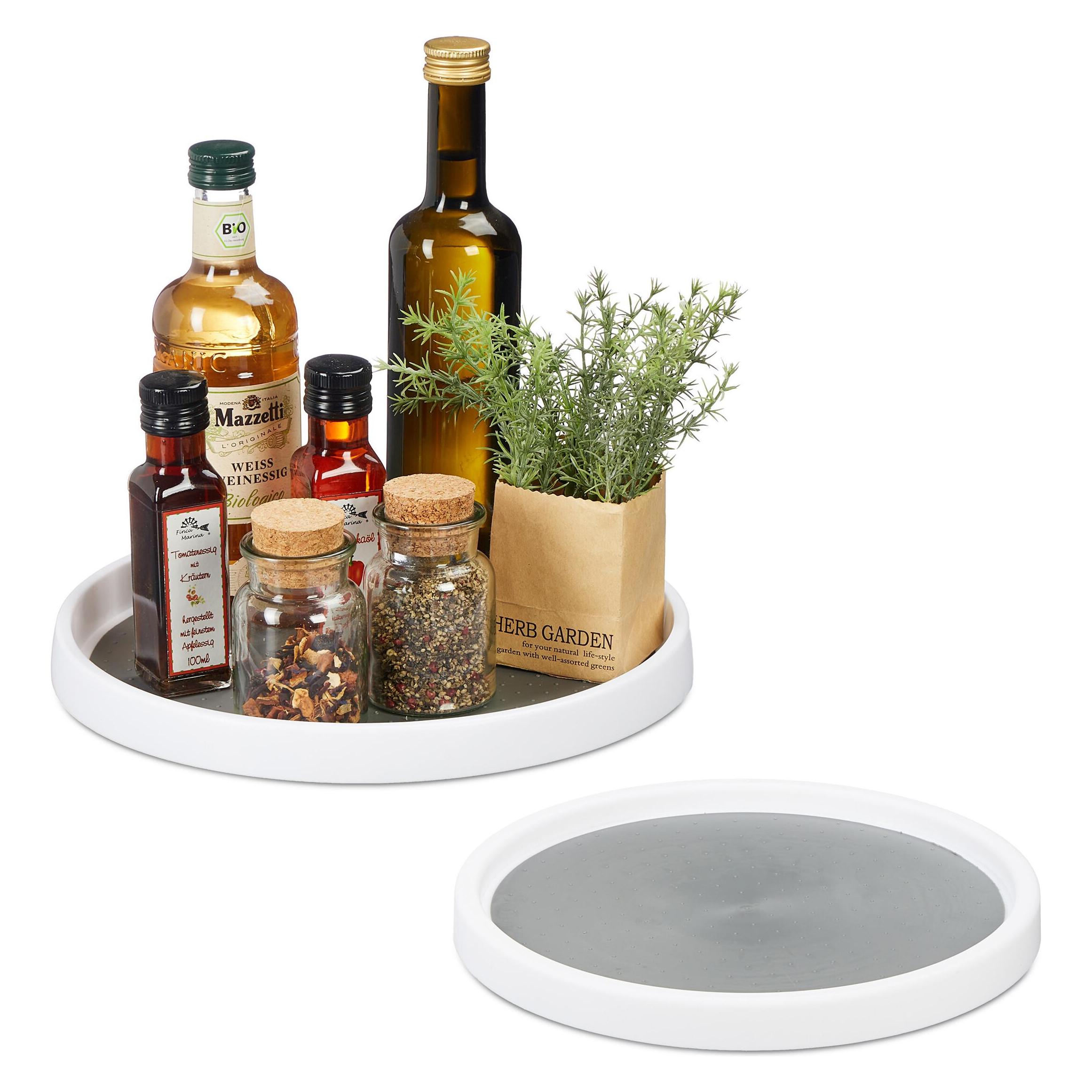 Relaxdays 2tlg. Drehteller-Set (4052025467111)