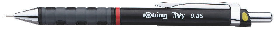 rOtring Tikky Druckbleistift HB 0.35 mm, Gehäusefarbe: schwarz 1904694