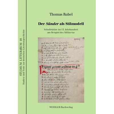Der 'Sünder' als Stilmodell, Taschenbuch von Thomas Rubel, Weidler Buchverlag Berlin, 978-3-89693-268-6